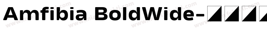Amfibia BoldWide字体转换